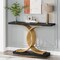 Tribesigns 39 Inch Gold Entryway Table Modern Faux Marble Console With Metal Legs